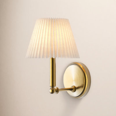 Single Light Dimmable Armed Sconce