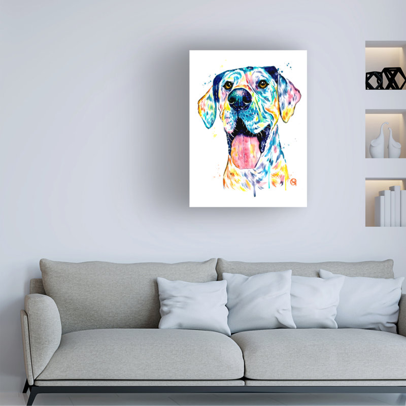 «Lisa Whitehouse Great Dane», art sur toile, H 19 po x l 14 po