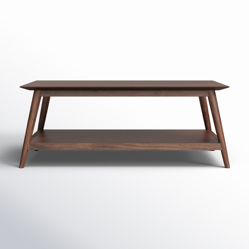 Table basse en acacia massif Offerman, Noyer