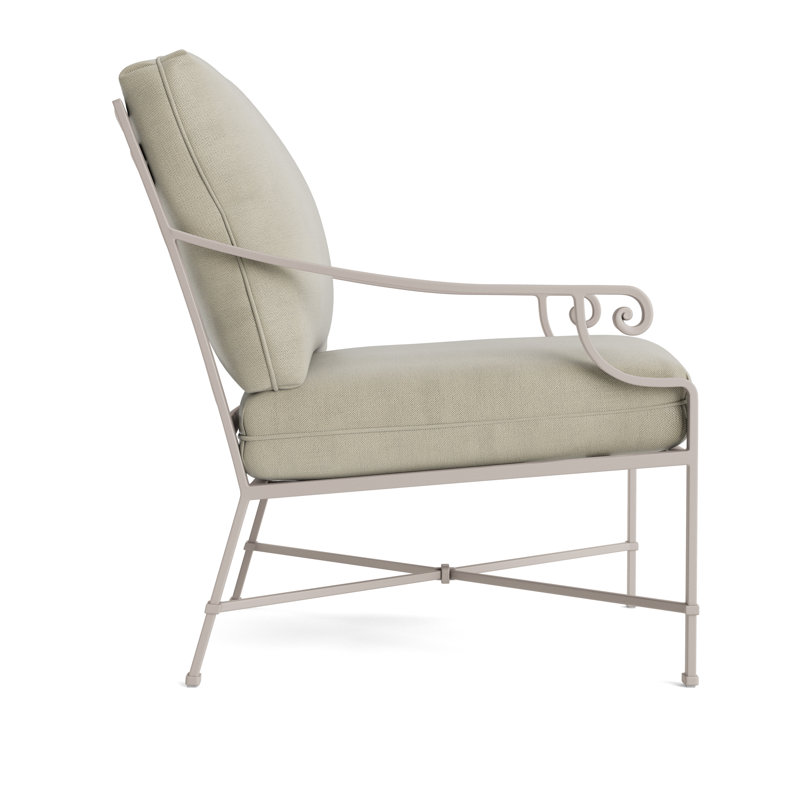Venetian Outdoor Lounge Chair, Fusion Charcoal, Dove Smooth