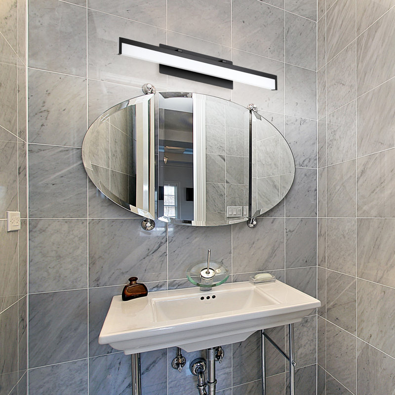 Azelynn Dimmable LED Bath Bar, Matte Black