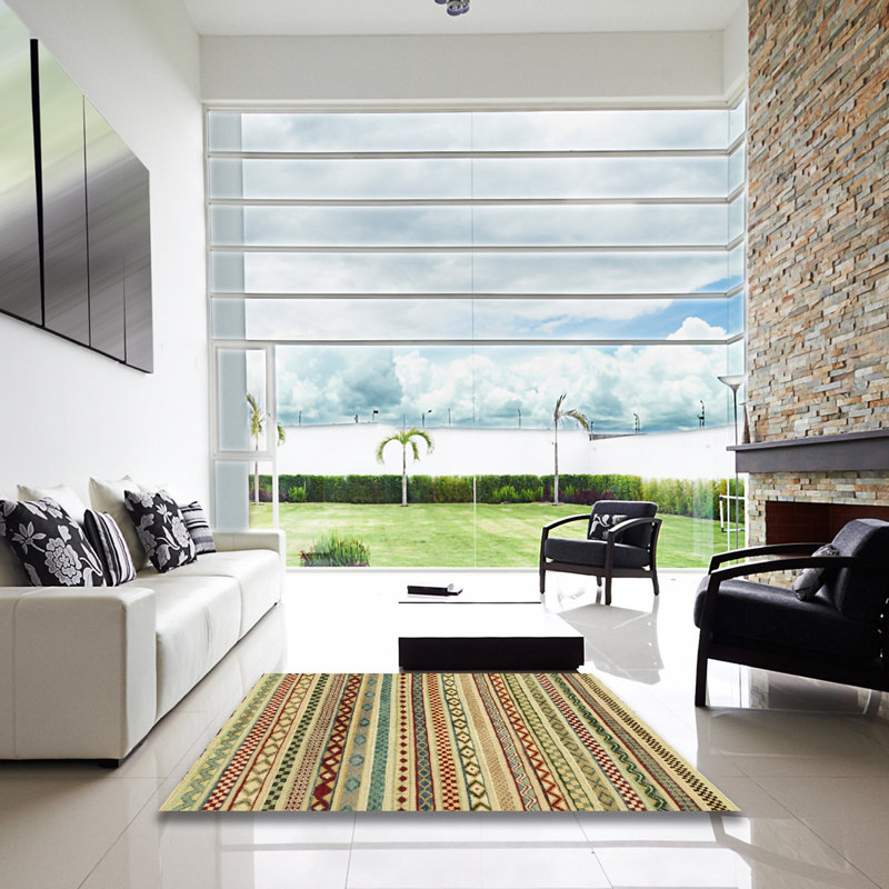 Abstract Indoor Rug, Square 8'