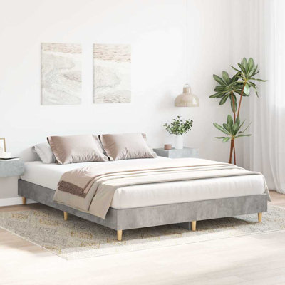 Bed Frame No Mattress Engineered Wood