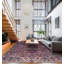 Seville Hand Knotted Area Rug in Plum/Pink/Gray/Beige-1217826619