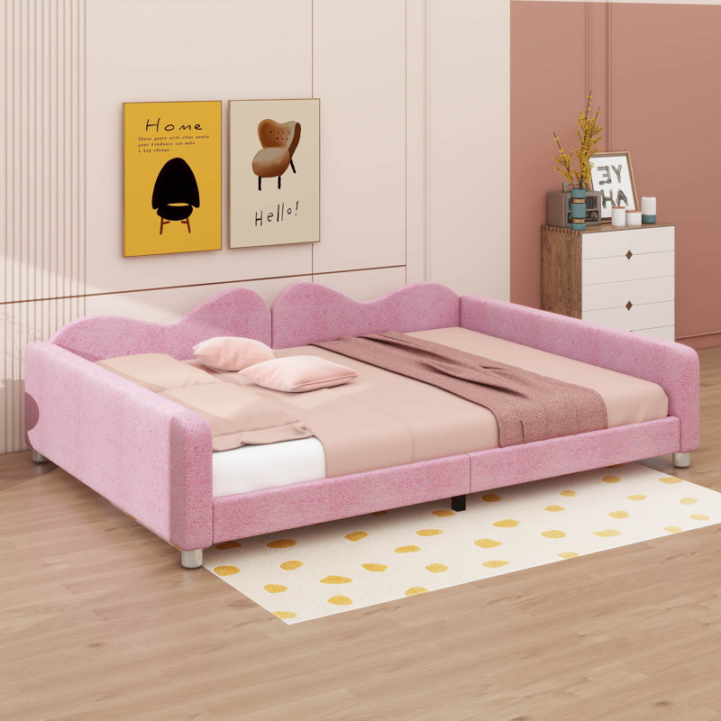 Siège rembourré confortable à dossier Cozy Cloud, Double, Rose