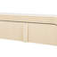 Console moderne avec 2 tiroirs de rangement, table d'entrée cannelée, silhouette arrondie, crème abricot | Idée de cadeau-1466067625
