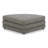 Donia Lowtide Curved Ottoman, Stone Tweed-1348637229