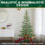 Arbre de Noël artificiel 7,5 pi, 780 pointes, 170 lumières DEL blanc chaud et multicolore, 10 modes, arbre de Noël artificiel mince-760331884