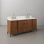 Trayshawn 72 po Meuble-lavabo à double cuve en marbre d'ingénierie avec robinet Whitebrook-13816525-27940724