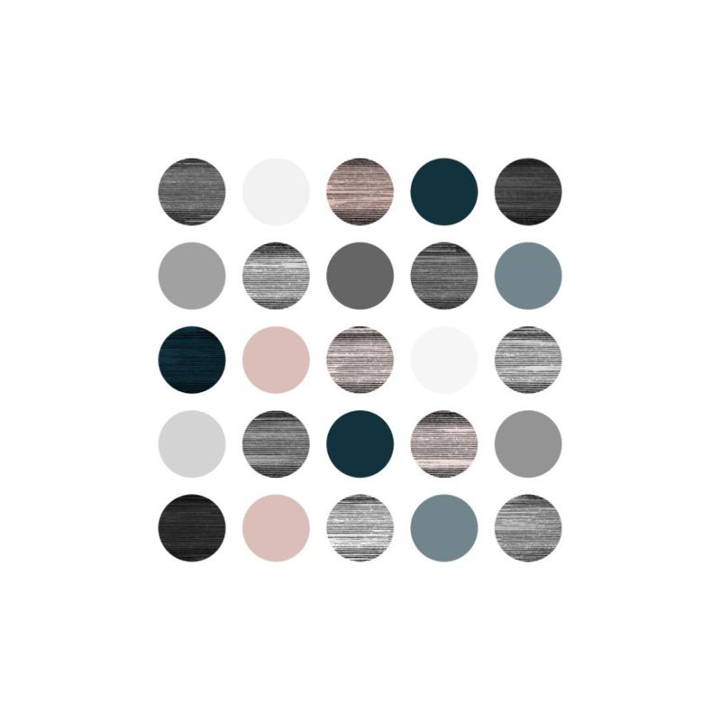 Planets I Print by Bobby Berk, 47" H x 47" W x 1.5" D, Image Brush Gel
