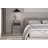 Taahir 2-Drawer Bedside Table with Open Shelf 40 cm Grey