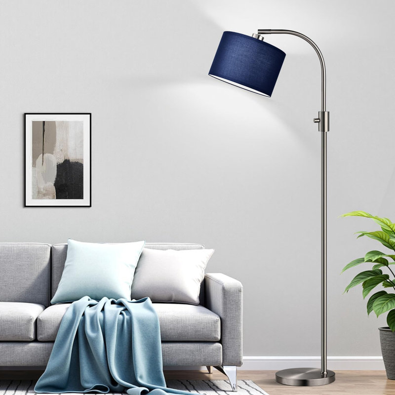 Dimmable Arc Floor Lamp With 1200 Lumens LED Bulb, Adjustable Shade For Living Room, Bedroom, Office, And Study Room