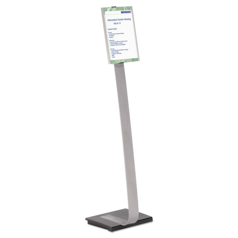Aluminum and Cast Iron Rotating Floor Sign Holder
