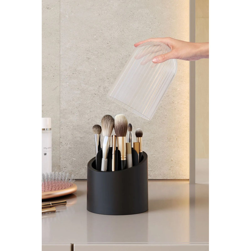 Ensemble de rangement pour maquillage (6 pièces), Noir
