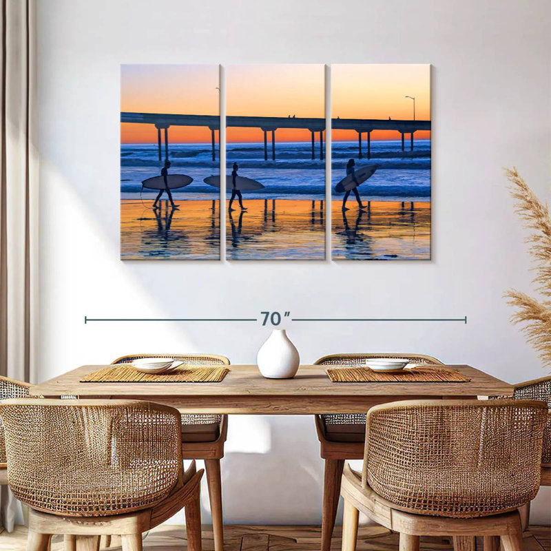 Surfeurs de plage Aletra Ocean, H 36 po x l 57 po