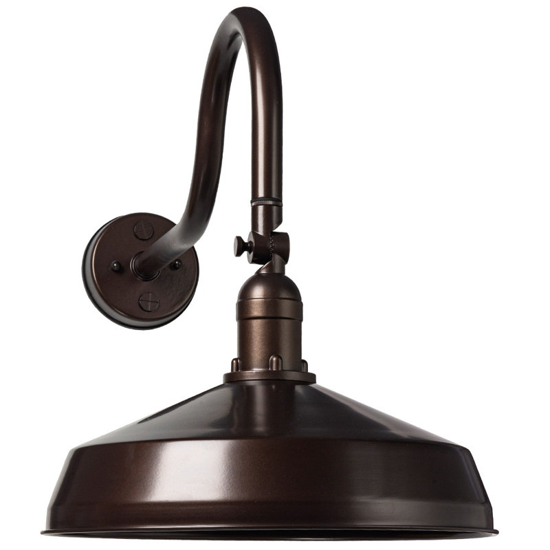 Mcinturff Aluminum Wall Light, 17.25" H x 15.5" W x 21.75" D, Bronze