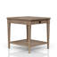 Table de bout sablée avec tiroir de rangement-1295400416