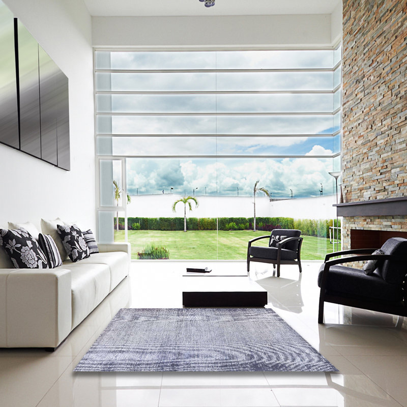 Tapis abstrait moderne 2046, Carré 8 pi