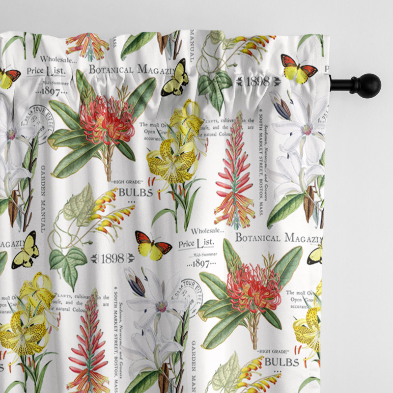 Mariella Cotton Curtain, 50" W x 108" L