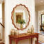 Miroir décoratif rond en bois massif Wavy-28558446-28558444