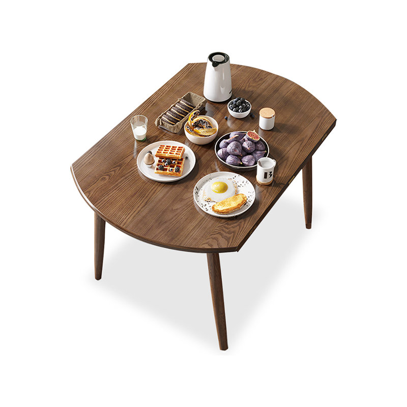 Table de salle à manger ronde brune pour salle à manger / cuisine, H 29,92 po x L 47,24 po x l 47,24 po