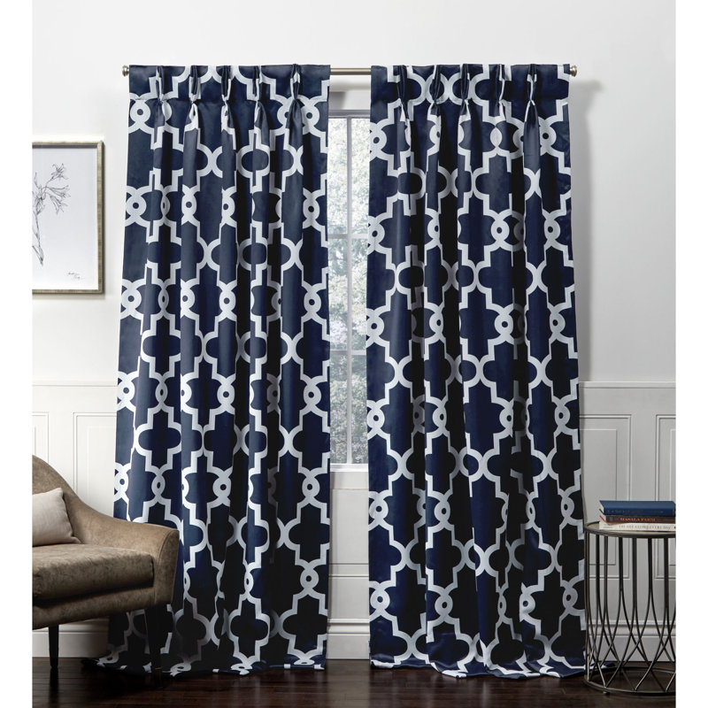 Blum Room Darkening Curtain Pair, 52" x 84", Silver