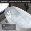 Baignoire autoportante ovale Fslefay 51'' en acrylique avec trop-plein