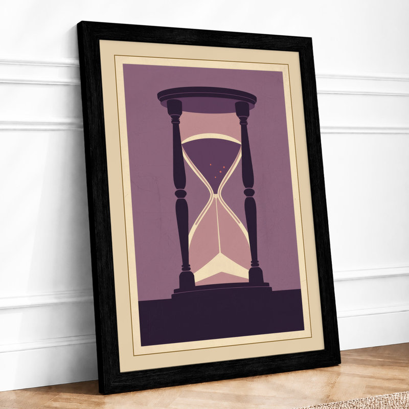 Timeless Hourglass Minimalist - Print, A1 - 84.1 x 59.4 cm, Black