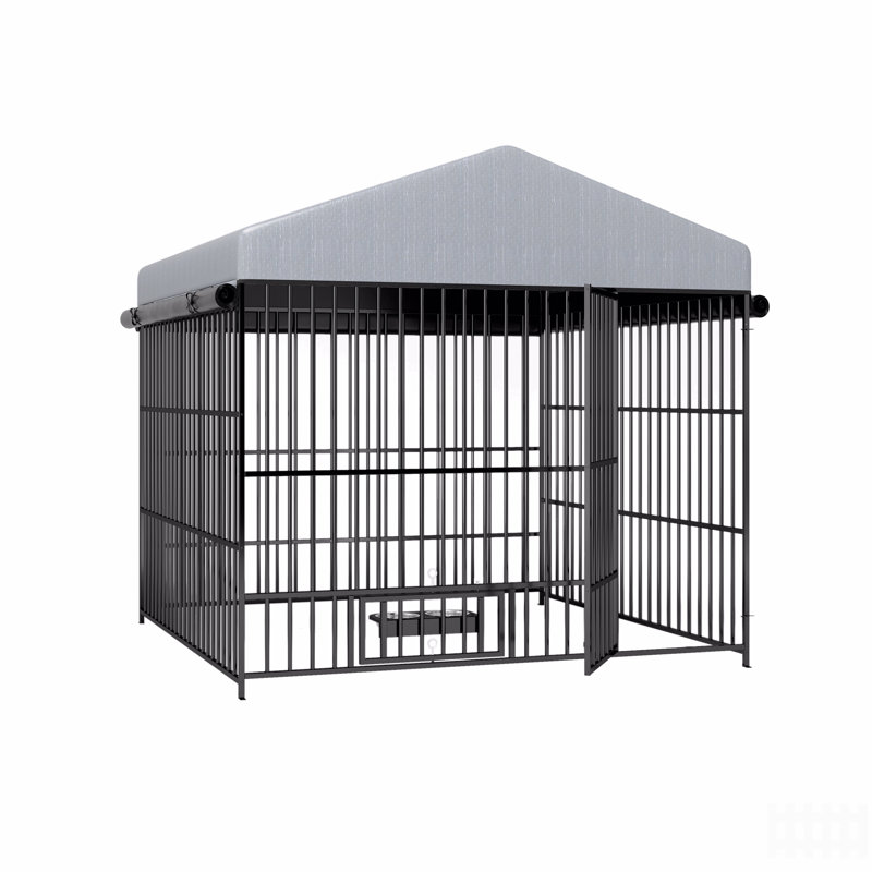  Clôture pour chenil pour chien, H 76,42 po x l 78,7 po x P 78,74 po