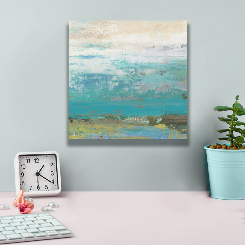 «Beach Wash No 3» par Suzanne Nicoll, art mural sur toile, 18 po x 18 po, H 12 po x l 12 po x P 0,75 po