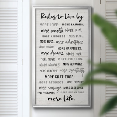 " Rules To Live By "