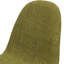 Chaises de salle à manger recouvertes de tissu avec pieds en fer et finition noyer, assemblage requis, l 18 po x P 22,01 po et H 34,93 po