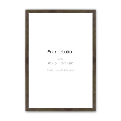 Medium Width Burlwood Solid Wood Single Picture Frame
