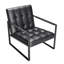 Chaise d'appoint avec repose-pieds
