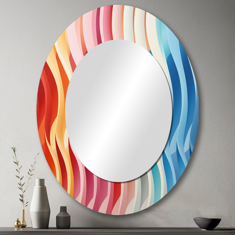 Miroir mural moderne Opt Opt Delirum III, 43 po x 33 po