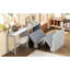Lit simple avec bureau repositionnable et coussin pliable, élégant pour les petits espaces de vie, capacité de poids réglable de 500 lb, pièces élégantes intégrées, capacité de charge
