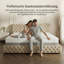 Super King Mattress, 12-Inch Hybrid Memory Foam And Pocket Sprung Mattress, 180X200X30Cm 5-Zone Orthopaedic Support For Back Pain Relief, Medium Firm Breathable Bed Mattress In A Box