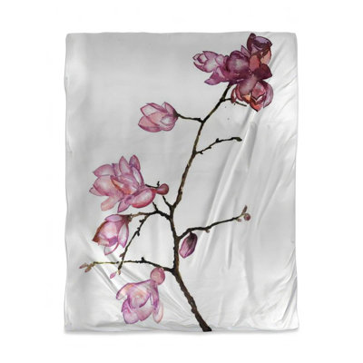 Cherry Blossoms Duvet Cover - Asian Trees Bedroom Decor