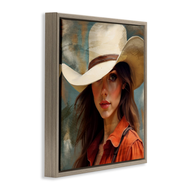 Cadre flottant Cowboy, H 18 po x l 18 po, Cadre flottant orme Montalcino