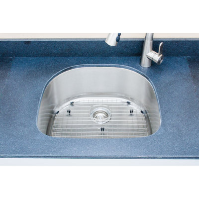 Craftsmen Series 23.5'' L Undermount Single Bowl Stainless Steel Kitchen Sink