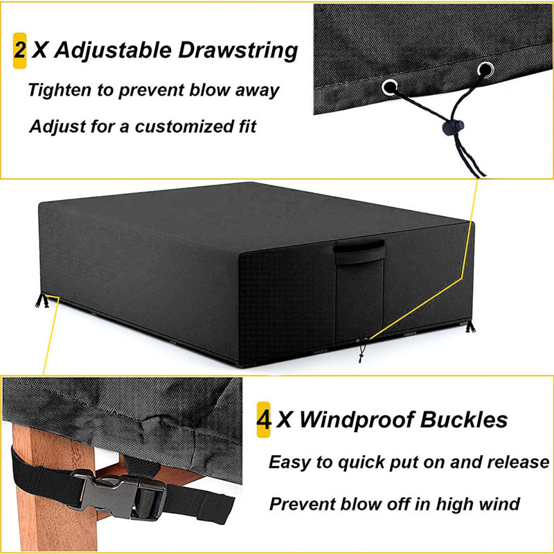 Heavy Duty Outdoor Furniture Cover Waterproof Patio Furniture Cover