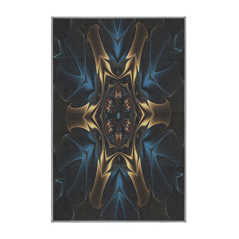 Abstract Indoor Rug, Rectangle 2' x 5'