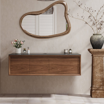 48'' Bathroom Vanity Without Top Sink, Modern Bathroom Storage Cabinet With 1 Drawer And 1 Double-door Cabinet