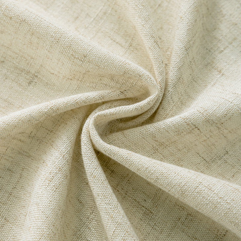 Paire de rideaux semi-transparents avec œillets Draycott, L 52 po x L 63 po, Blanc cassé