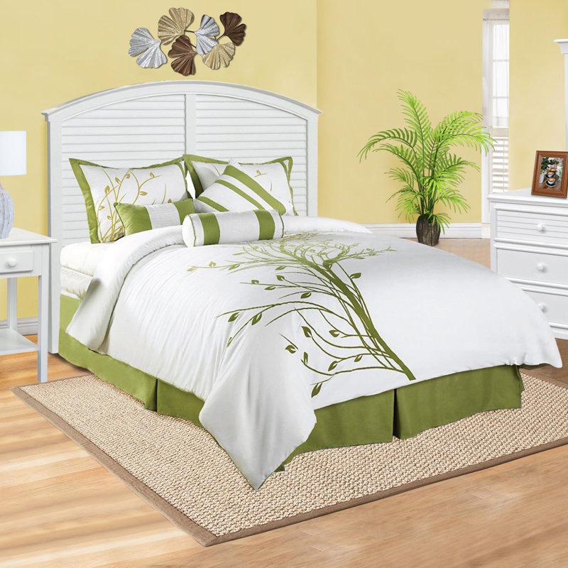 Sunset Panel Bed in White, King