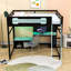 Lit mezzanine double avec lumières DEL, ports USB et bureau-889718714