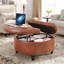 Repose-pieds rond avec rangement et plateau relevable-762730972