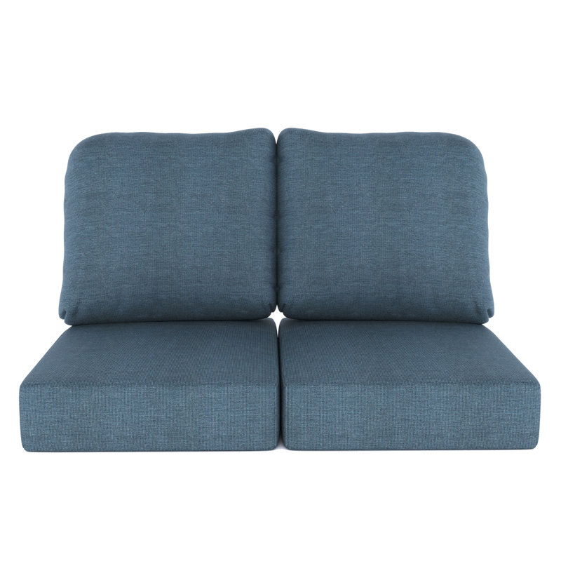 Indoor/Outdoor Sunbrella® Seat/Back Cushion, Spectrum Denim Sunbrella®