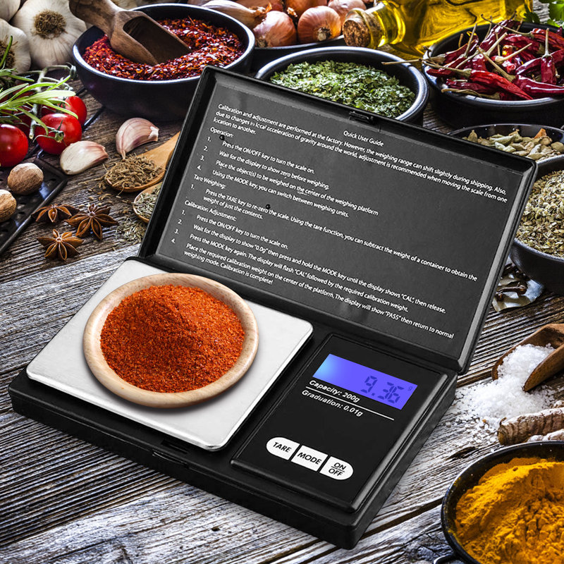 Balance de cuisine numérique, balance numérique 200g X 0,01g pour la cuisson / cuisson / régime / préparation des repas