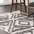 Eilene Geometric Diamond Tasseled Area Rug-2046888906
